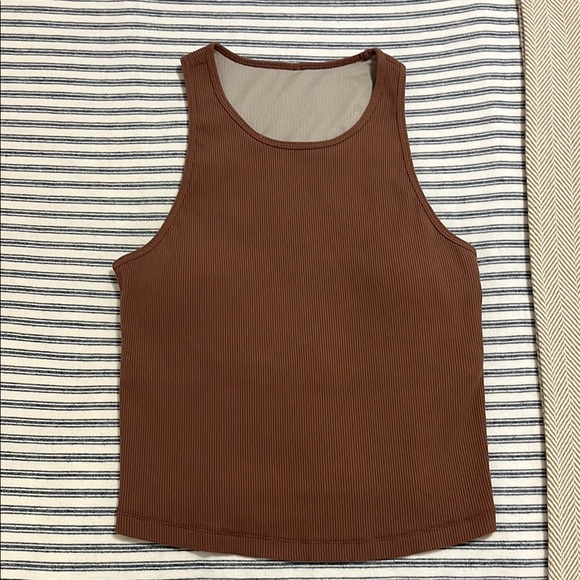 Vuori Pose Plyo Ribbed Tank Top Pink/Mauve Small - Picture 1 of 9